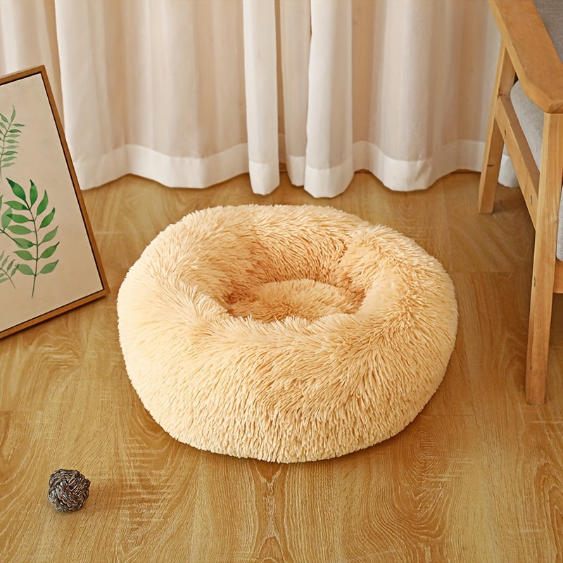 Pet Cat Nest, Solid Color Plush Cat Nest, Cat Mat, Suitable For Dogs And Cats Indoor Use