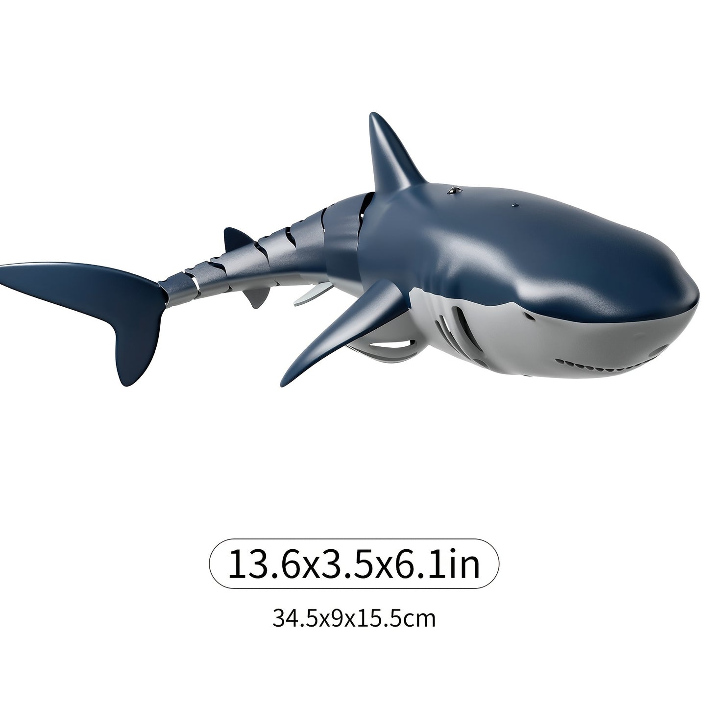 BABYHOME TEMI Remote Control Shark 1:18 High Simulation Scale Fish With Light & Spray Water For Lake Bathroom Pool Toys For Kids Boys Halloween Christmas Birthday Gift