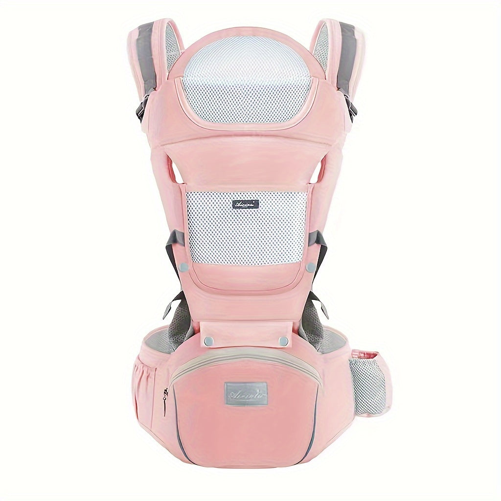 Baby Carrier Waist Stool With Storage Bag, Kangaroo Shoulder Swaddle Sling Infant Kid Wrap Ergonomic Backpack Hipseat For 3-36 Months Baby Christmas, Halloween, Thanksgiving Day Gift