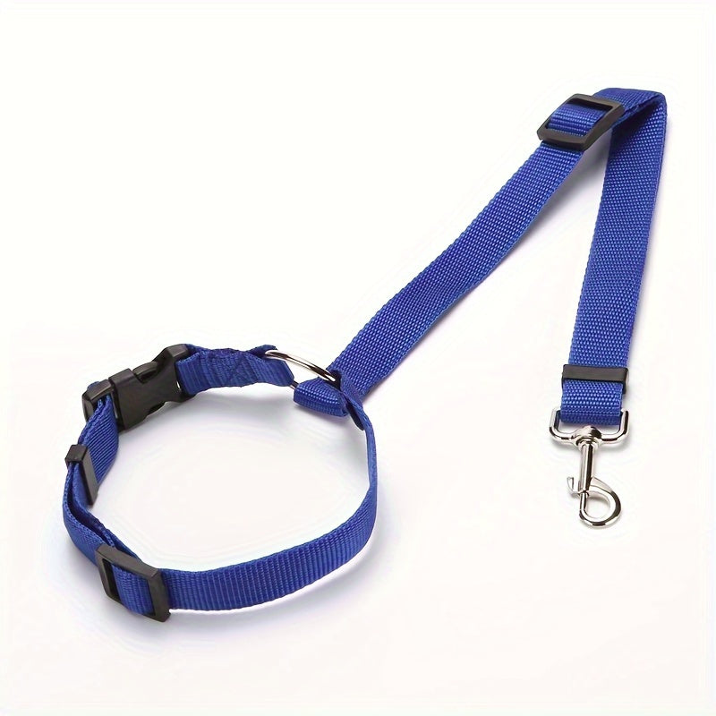 Pet Safety Harness - Car Seat Belt Lead Leash Safe Travel, Easy Installation, an
