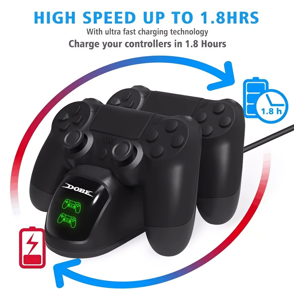 Controller Charger For PS4, Charging Dock Dual Controller Charger Game Accessories For PS4 Controller