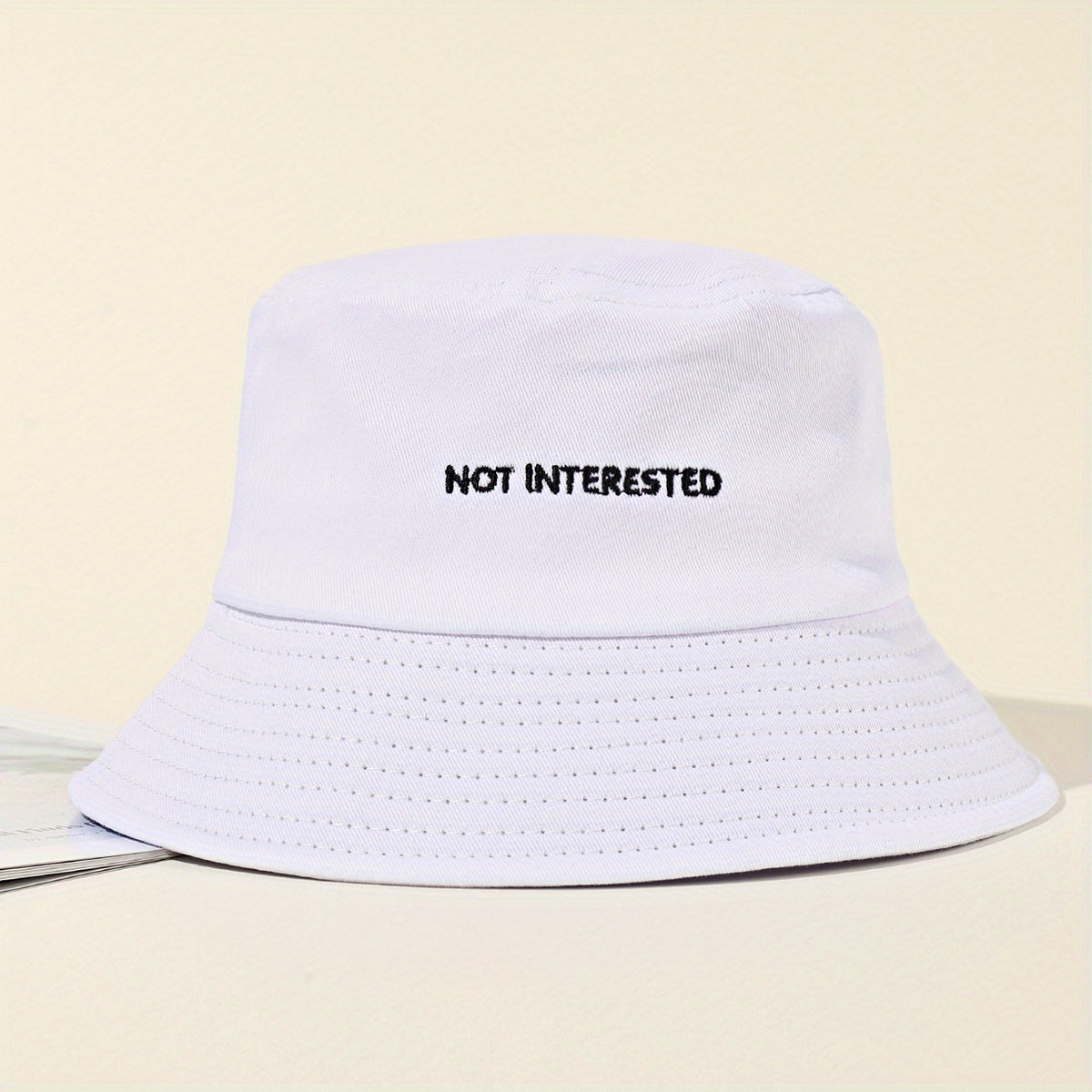 Embroidered Beach Bucket Hat