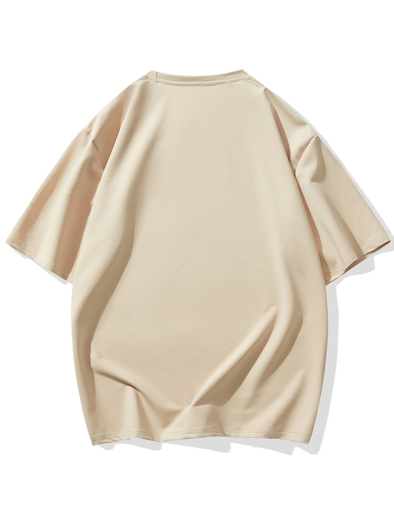 Men's Plus Size 'You are offline...' Print Stretch T-shirt, Oversized Short Sleeve Tops For Spring Summer, Causal Loose Clothing For Big And Tall Guys