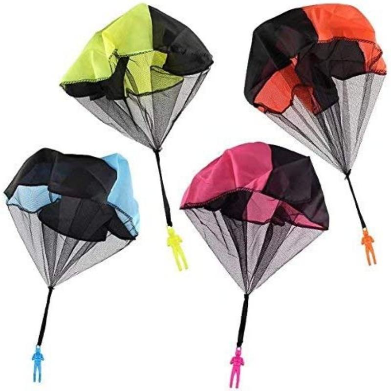 1Pc Set Tangle Parachute Figures Hand Throw Soliders Square Outdoor Flying Toys Throw This Toy Into The Air And It Will Fly easter gift Christmas Halloween Gift