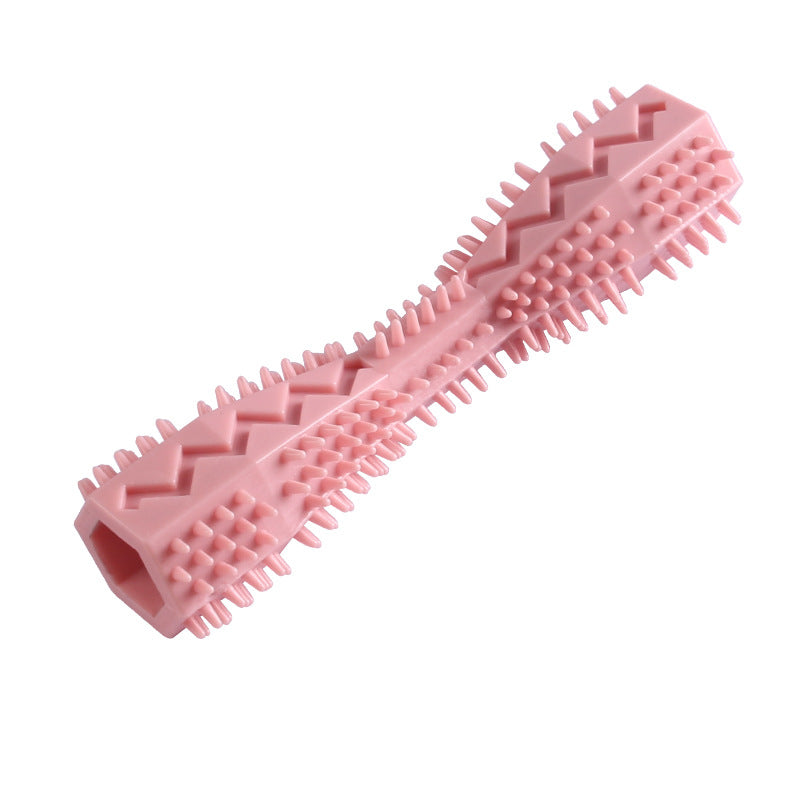 Durable Dog Chew Stick, Toothbrush Tooth Cleaning And Massage - Soft Rubber Pet
