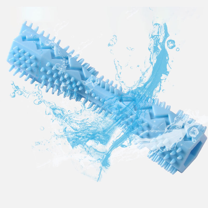 Durable Dog Chew Stick, Toothbrush Tooth Cleaning And Massage - Soft Rubber Pet