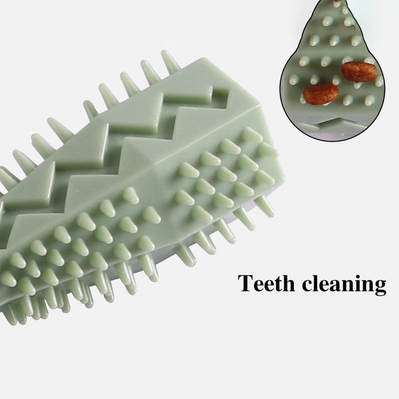 Durable Dog Chew Stick, Toothbrush Tooth Cleaning And Massage - Soft Rubber Pet