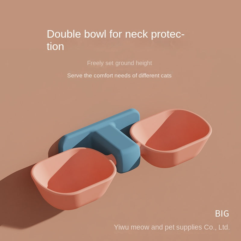 Elevated Cat Bowls Set - No Spill, Anti-Vomiting, Easy to Clean, Perfect for Indoor Cats