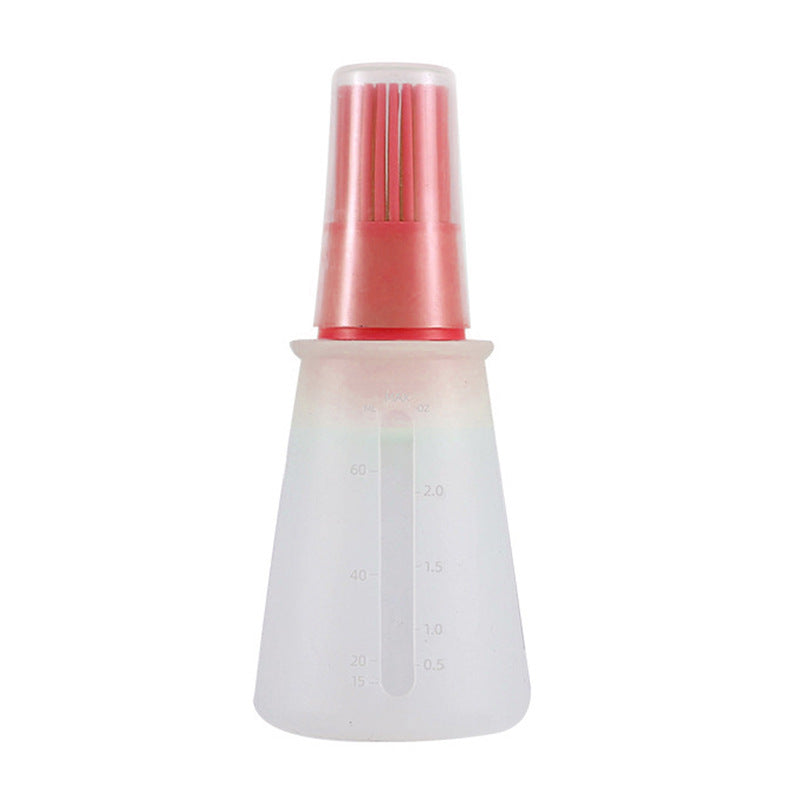 1pc Multi-Use Silicone Oil Brush and Dispenser - Easy-to-Clean, Leakproof, for Grilling, Baking & BBQ