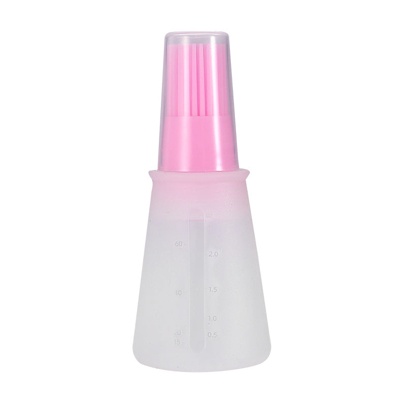 1pc Multi-Use Silicone Oil Brush and Dispenser - Easy-to-Clean, Leakproof, for Grilling, Baking & BBQ