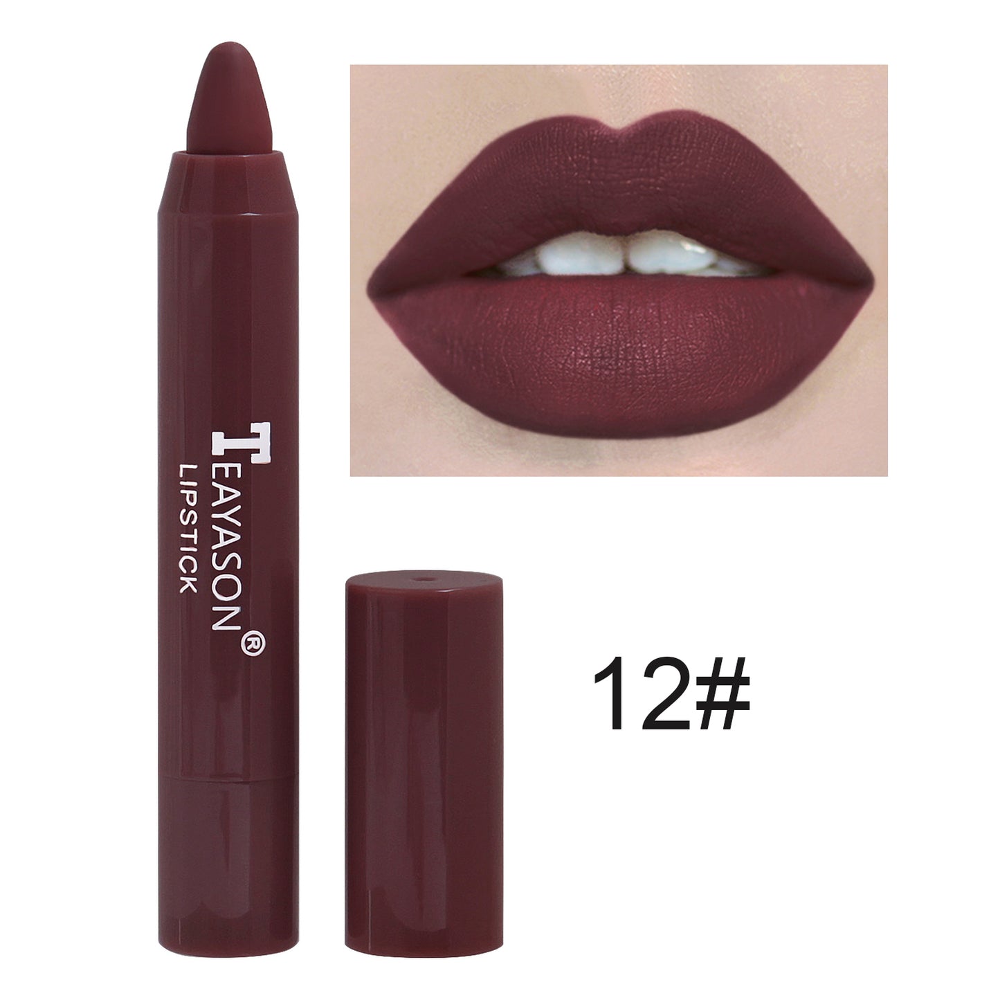 1PC Sexy Matte Lipstick Waterproof Long Lasting Color Rendering Non-stick Velvet Lips Liner Pencil Woman Makeup Cosmetics Valentine's Day Gifts