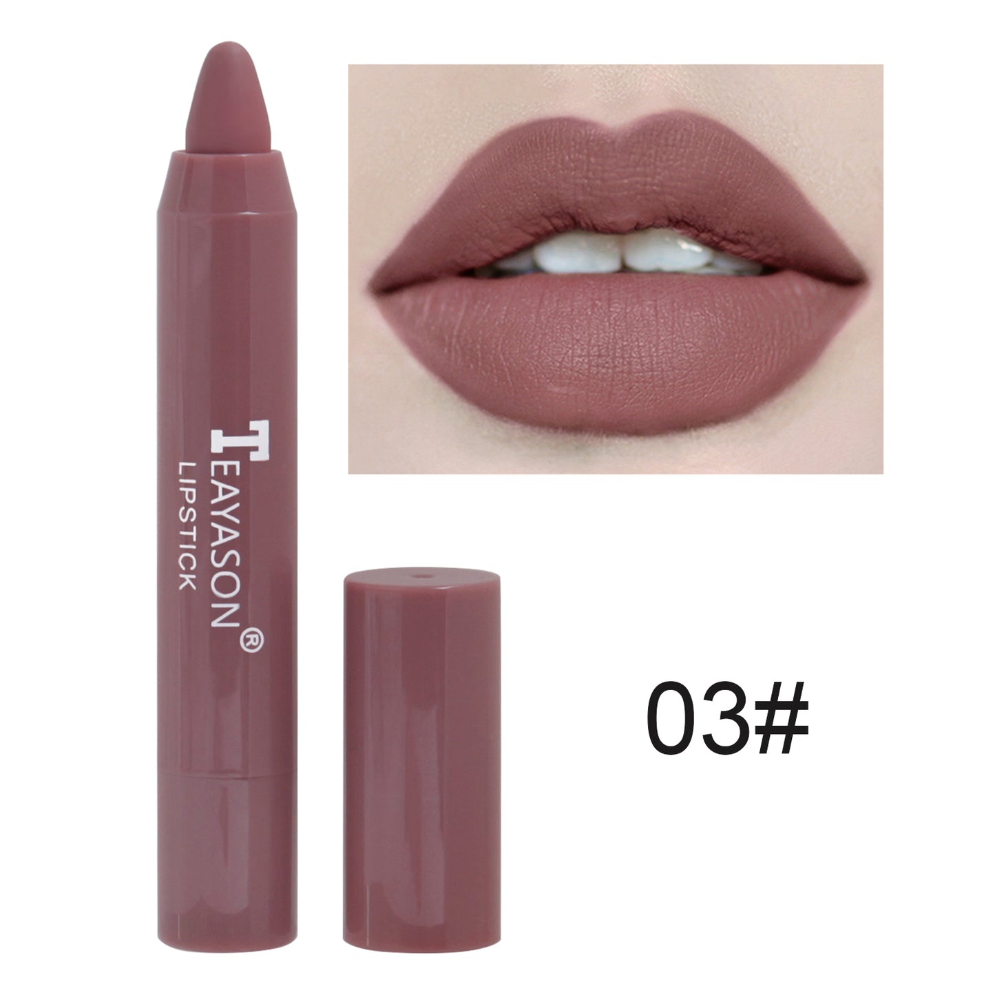 1PC Sexy Matte Lipstick Waterproof Long Lasting Color Rendering Non-stick Velvet Lips Liner Pencil Woman Makeup Cosmetics Valentine's Day Gifts