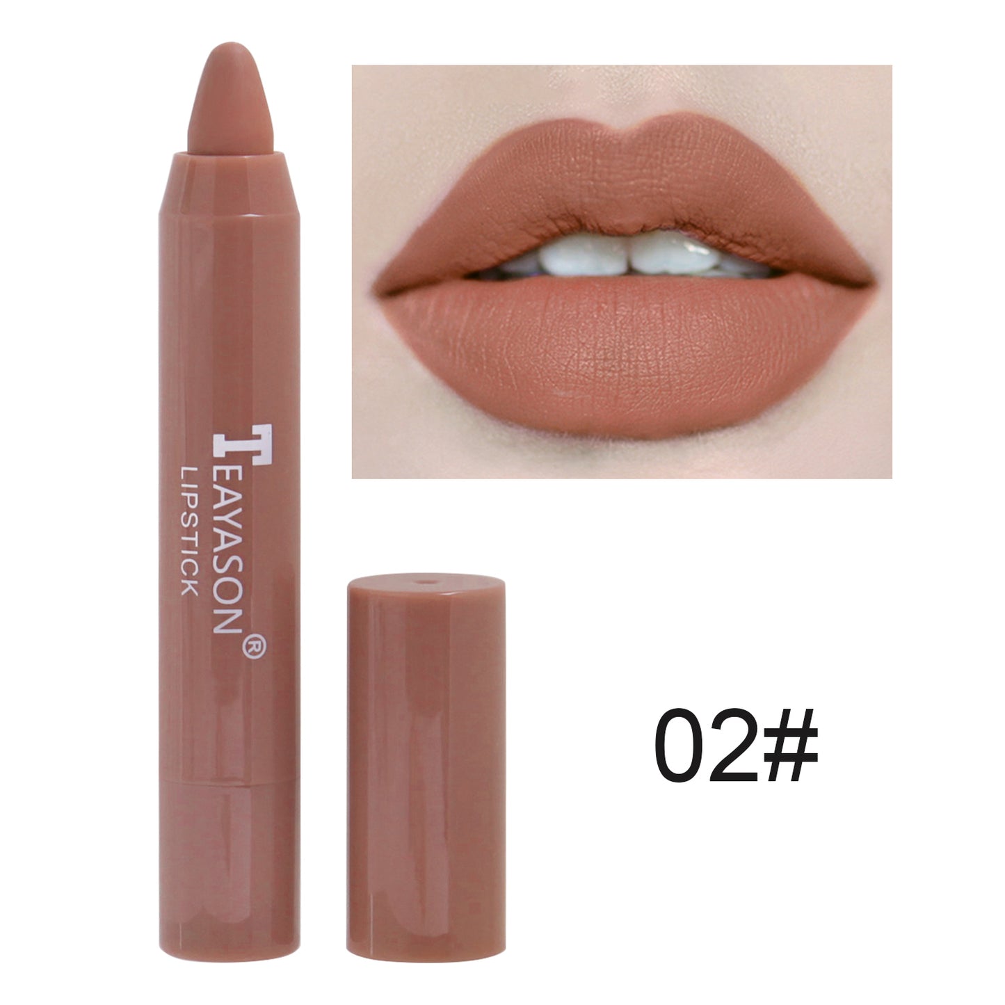 1PC Sexy Matte Lipstick Waterproof Long Lasting Color Rendering Non-stick Velvet Lips Liner Pencil Woman Makeup Cosmetics Valentine's Day Gifts