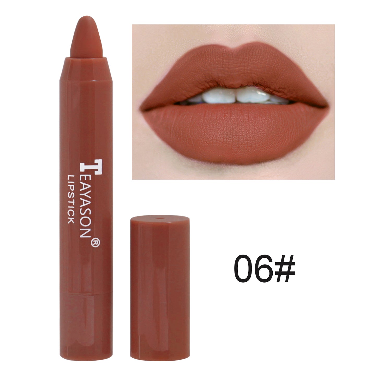 1PC Sexy Matte Lipstick Waterproof Long Lasting Color Rendering Non-stick Velvet Lips Liner Pencil Woman Makeup Cosmetics Valentine's Day Gifts