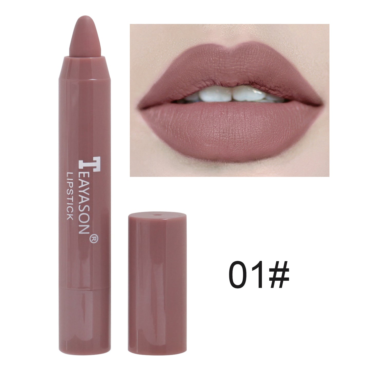 1PC Sexy Matte Lipstick Waterproof Long Lasting Color Rendering Non-stick Velvet Lips Liner Pencil Woman Makeup Cosmetics Valentine's Day Gifts