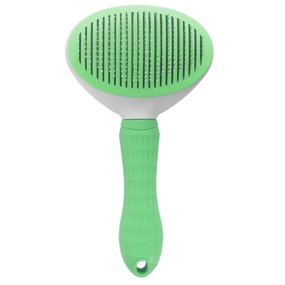 Self-Cleaning Pet Grooming Brush Dogs & Cats - Easy Hair Removal Comb with Soft