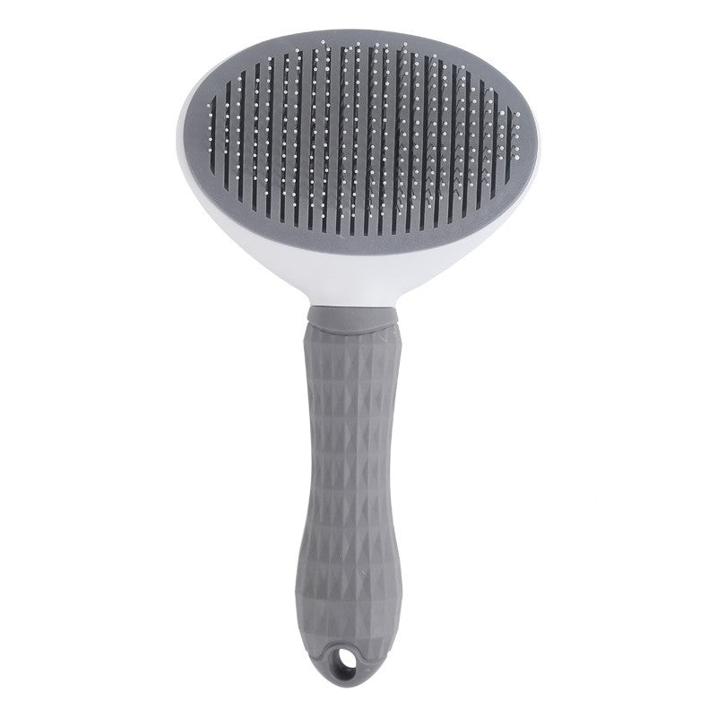Self-Cleaning Pet Grooming Brush Dogs & Cats - Easy Hair Removal Comb with Soft
