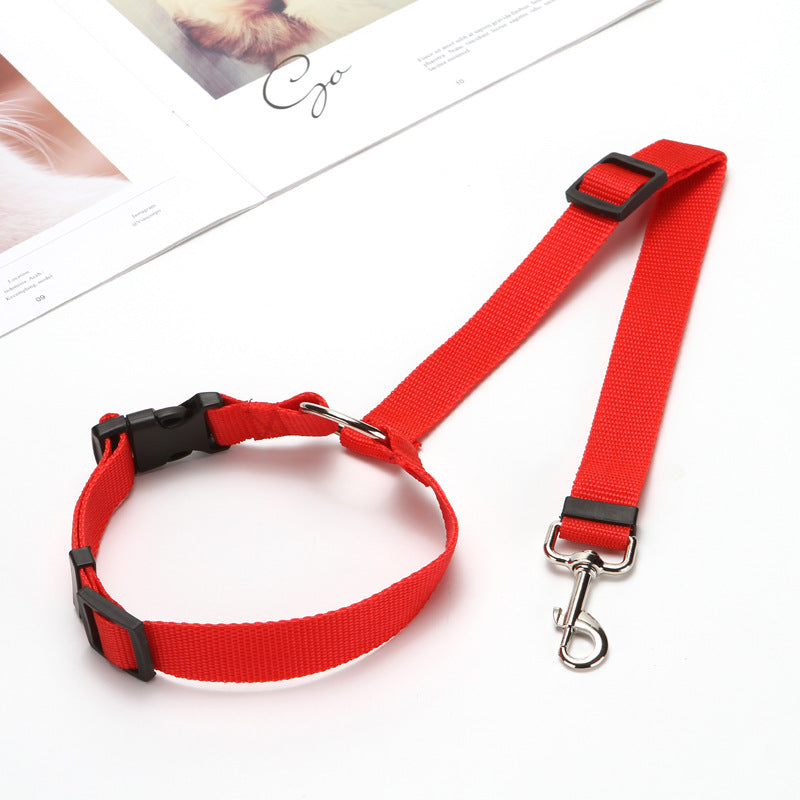 Pet Safety Harness - Car Seat Belt Lead Leash Safe Travel, Easy Installation, an