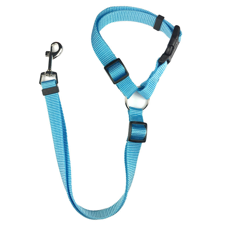 Pet Safety Harness - Car Seat Belt Lead Leash Safe Travel, Easy Installation, an