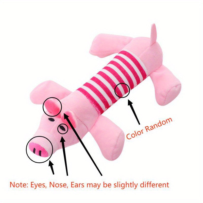 Pig Elephant Design Dog Toys Squeaky Dog Chew Durable Toys Interactive Pet Suppl