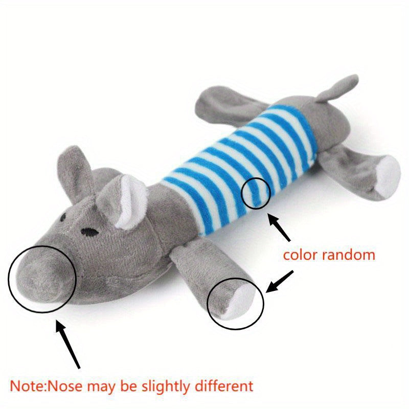 Pig Elephant Design Dog Toys Squeaky Dog Chew Durable Toys Interactive Pet Suppl