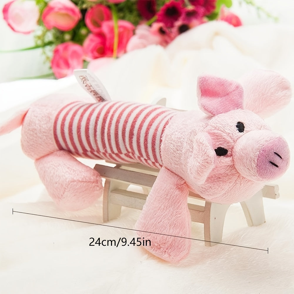 Pig Elephant Design Dog Toys Squeaky Dog Chew Durable Toys Interactive Pet Suppl