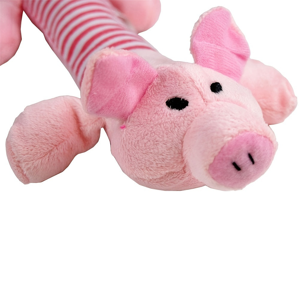 Pig Elephant Design Dog Toys Squeaky Dog Chew Durable Toys Interactive Pet Suppl