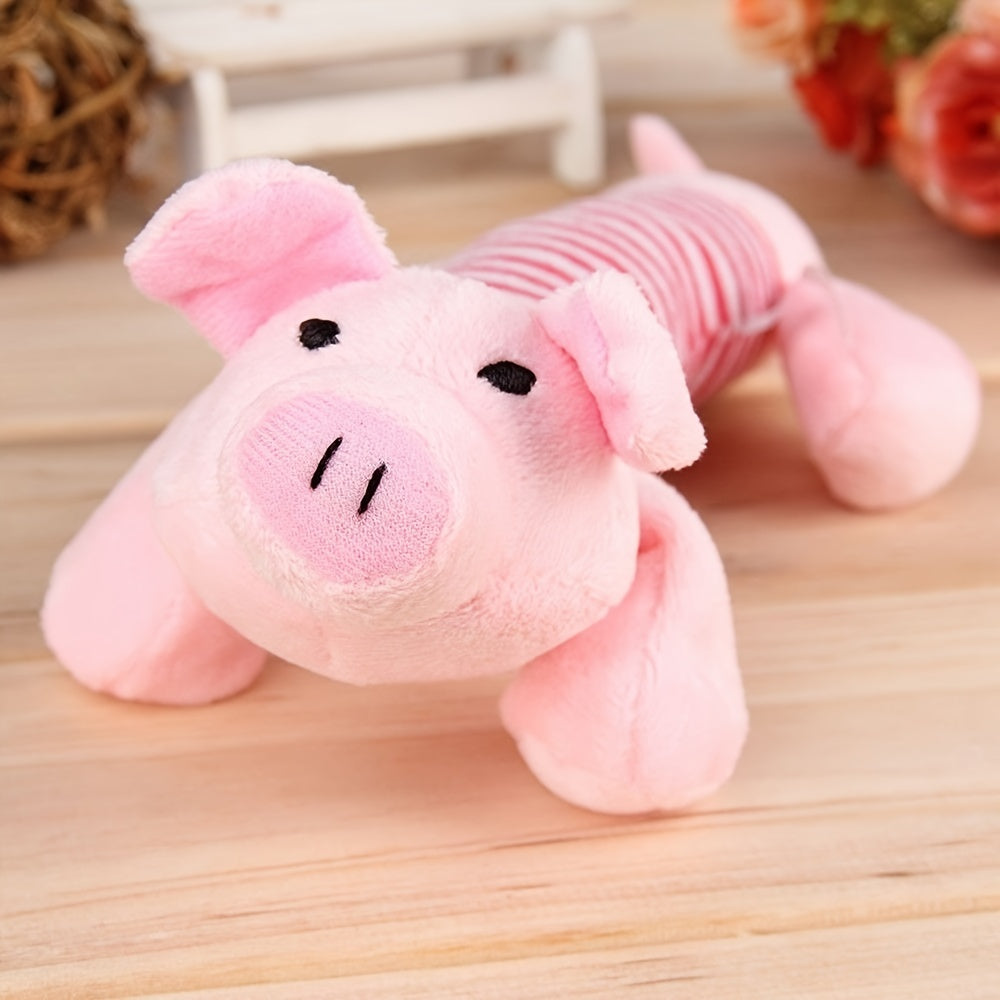 Pig Elephant Design Dog Toys Squeaky Dog Chew Durable Toys Interactive Pet Suppl