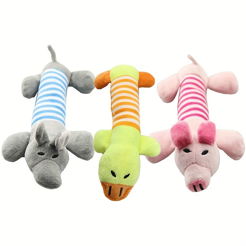 Pig Elephant Design Dog Toys Squeaky Dog Chew Durable Toys Interactive Pet Suppl