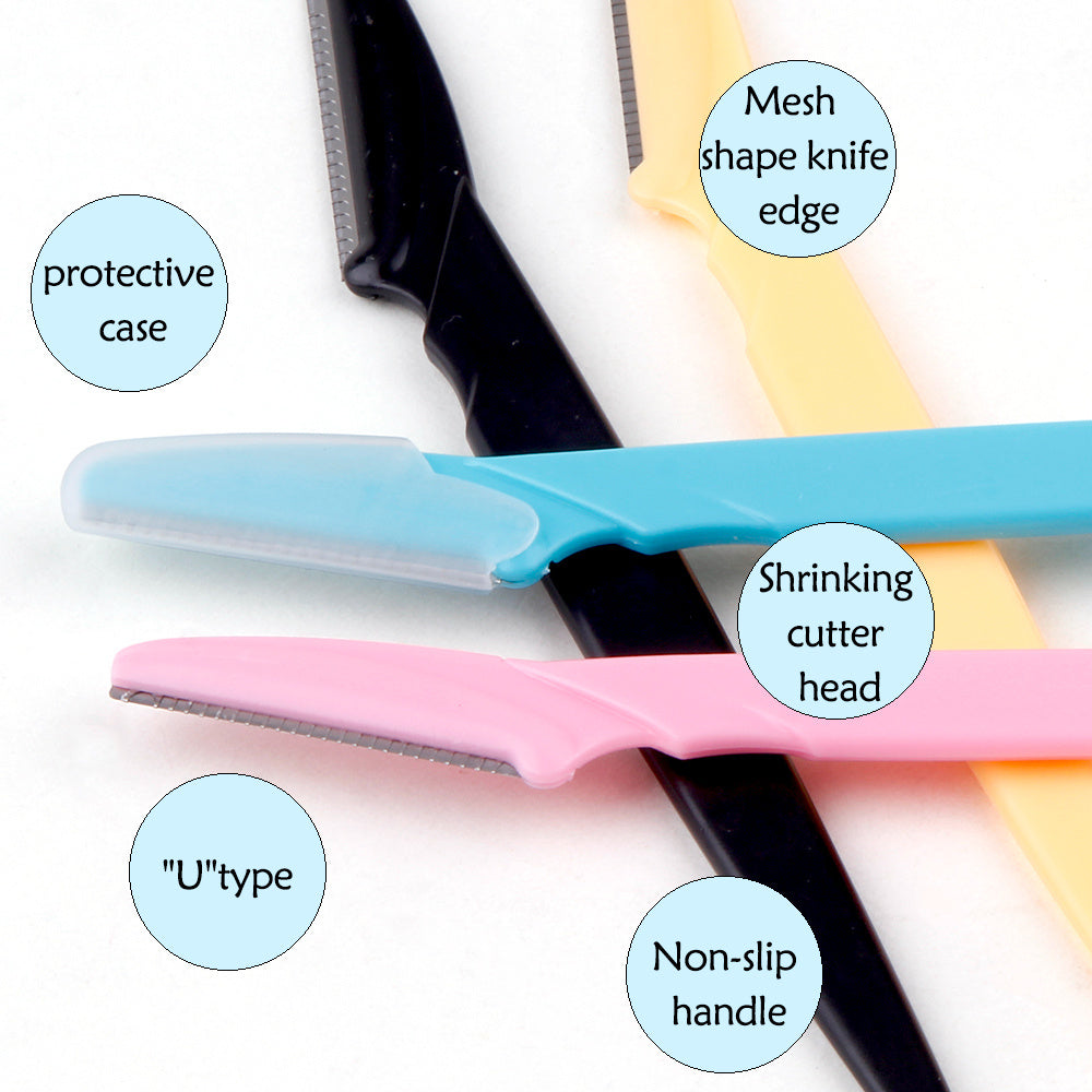 3/4/10Pcs Eyebrow Trimmer Blade Shaver Portable Face Razor Eyebrow Epilation Hair Removal Cutters Safety Razor Women Makeup Tools