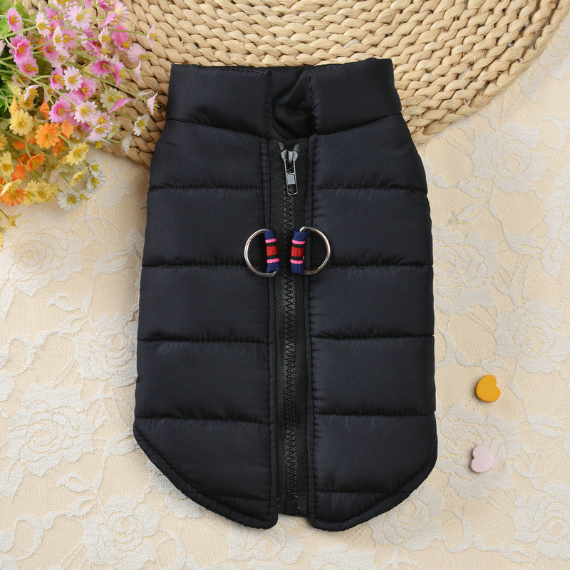 1pc Waterproof Pet Jacket - Water-Resistant, Thermal Insulation, Plush and Cozy Material - Perfect for Small Dogs, Puppies, Cats, Toy Breeds, and Feline Friends in Cold Winter, Autumn, and Spring Seasons