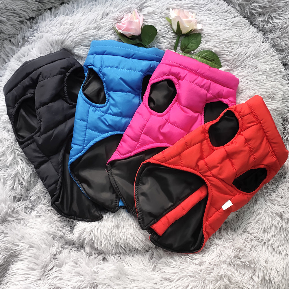 1pc Waterproof Pet Jacket - Water-Resistant, Thermal Insulation, Plush and Cozy Material - Perfect for Small Dogs, Puppies, Cats, Toy Breeds, and Feline Friends in Cold Winter, Autumn, and Spring Seasons