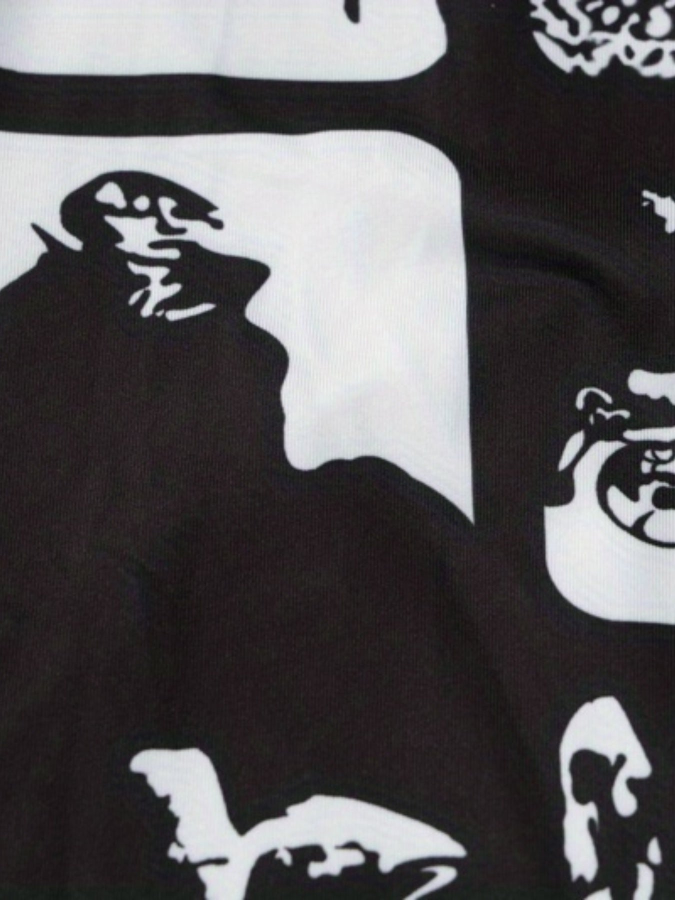 Chic Women's Backless Halter Mini Dress - Sexy Black & White Abstract Print, Sleeveless Bodycon Design with Ruched Waist, Polyester & Spandex Blend, Ideal for Summer