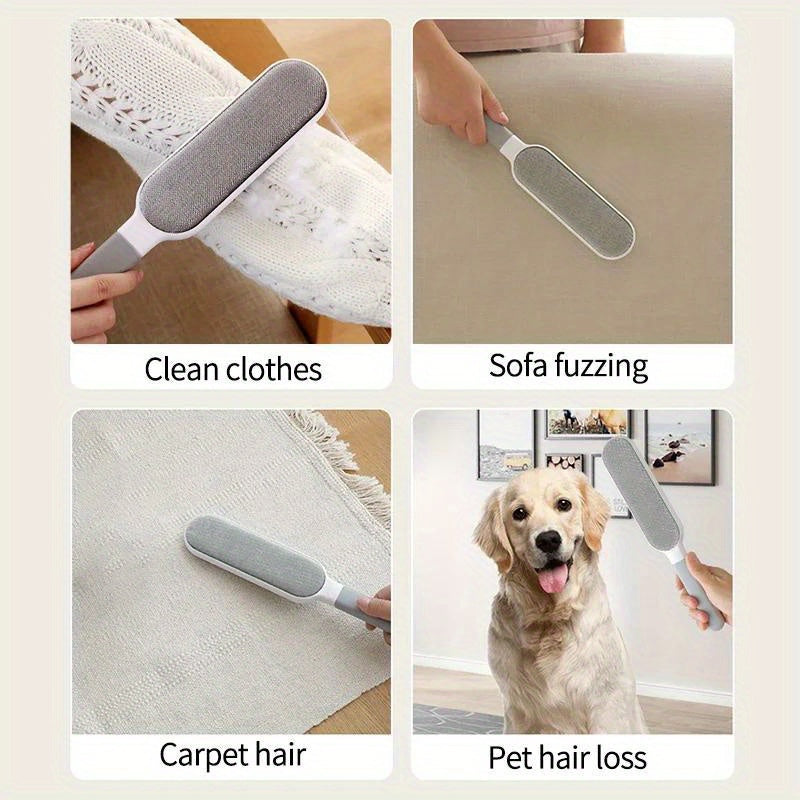 1pc, Reusable Lint Brush, Double-sided Pet Hair Removal Brush, Manual Electrosta
