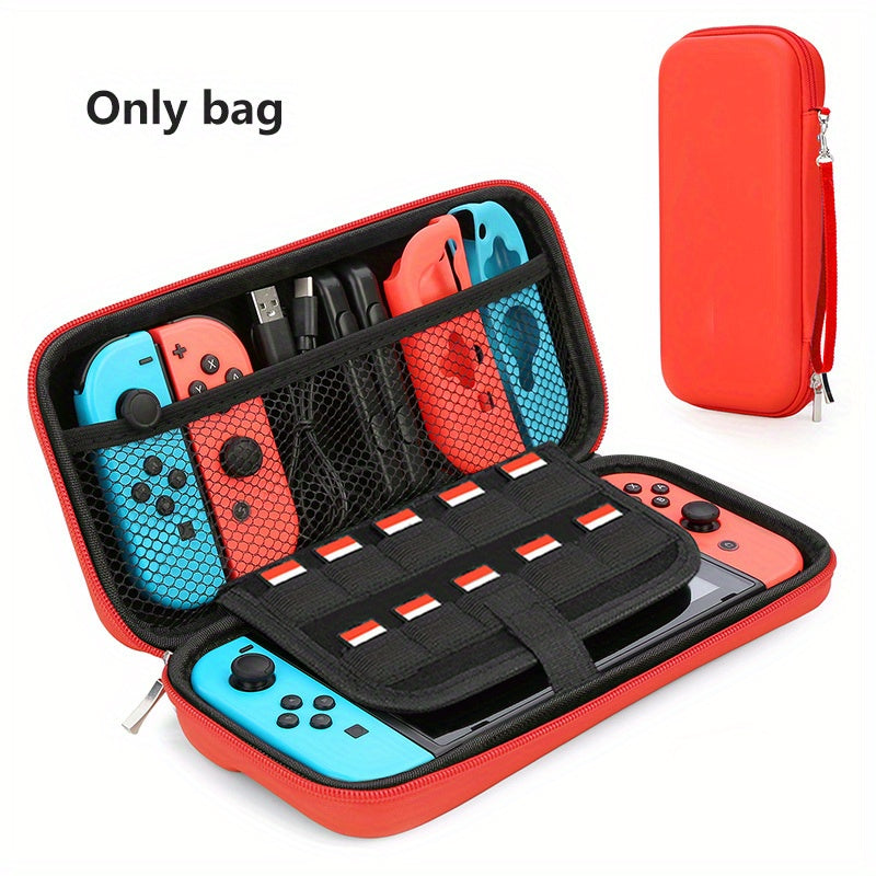 Waterproof Nintendo Switch Carry Case - Durable & Slim-Fit Hard Protection - Secure Storage for Console, Games, Accessories, and Controllers - Perfect for On-the-Go Gamers
