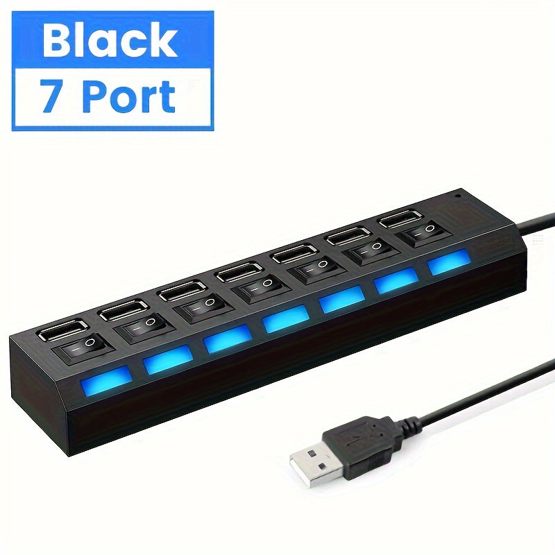 1pc 4-port/7-port USB Connector