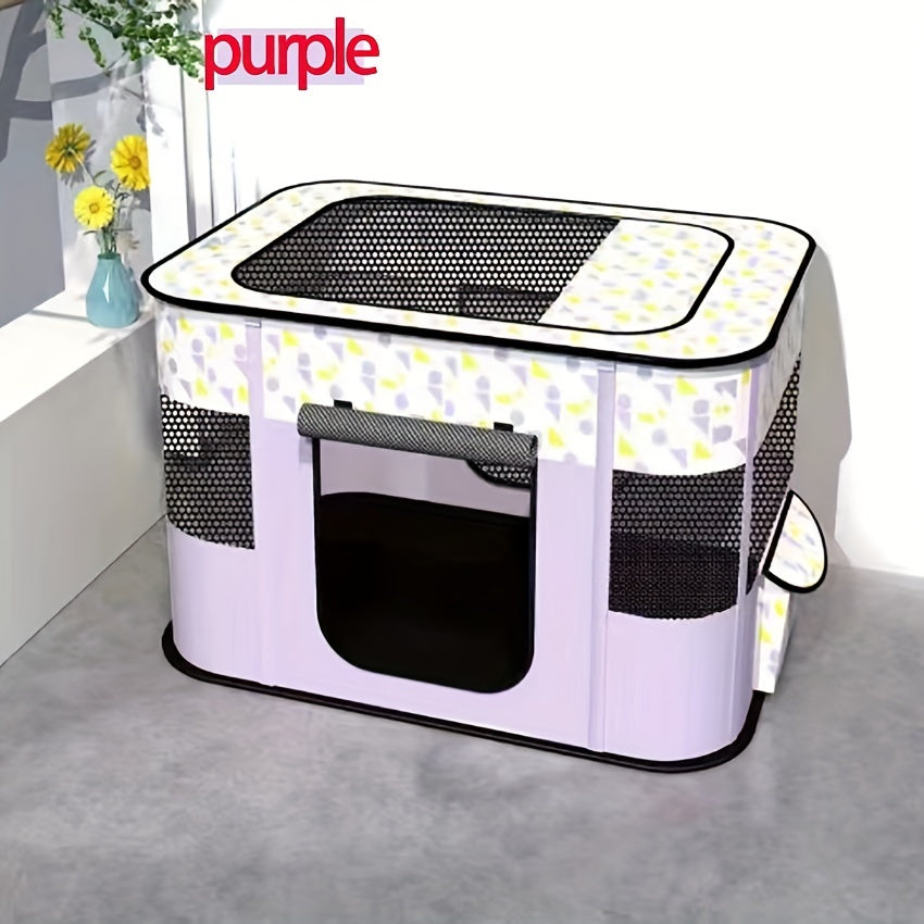 Pet Playpen For Large Dogs, Dog Playpen For Medium Large Dogs/Puppy/Cat/Rabbit/Chick Wit, Cat Playpen Puppy Kitten Playpen Portable Dog Exercise Kennel Indoor Pet Animal Playpen Dog Cat Crate For Outdoor Travel Camping, With