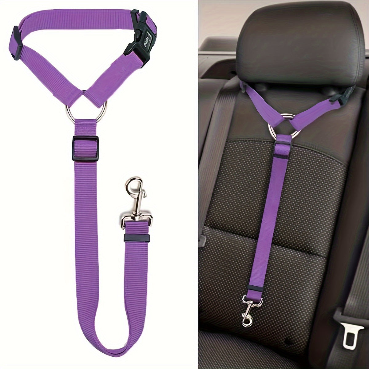 Secure Pet Car Tether Safety Leash - 1pc Dog Seat Belt Vehicle - Dog Seatbelt Bu