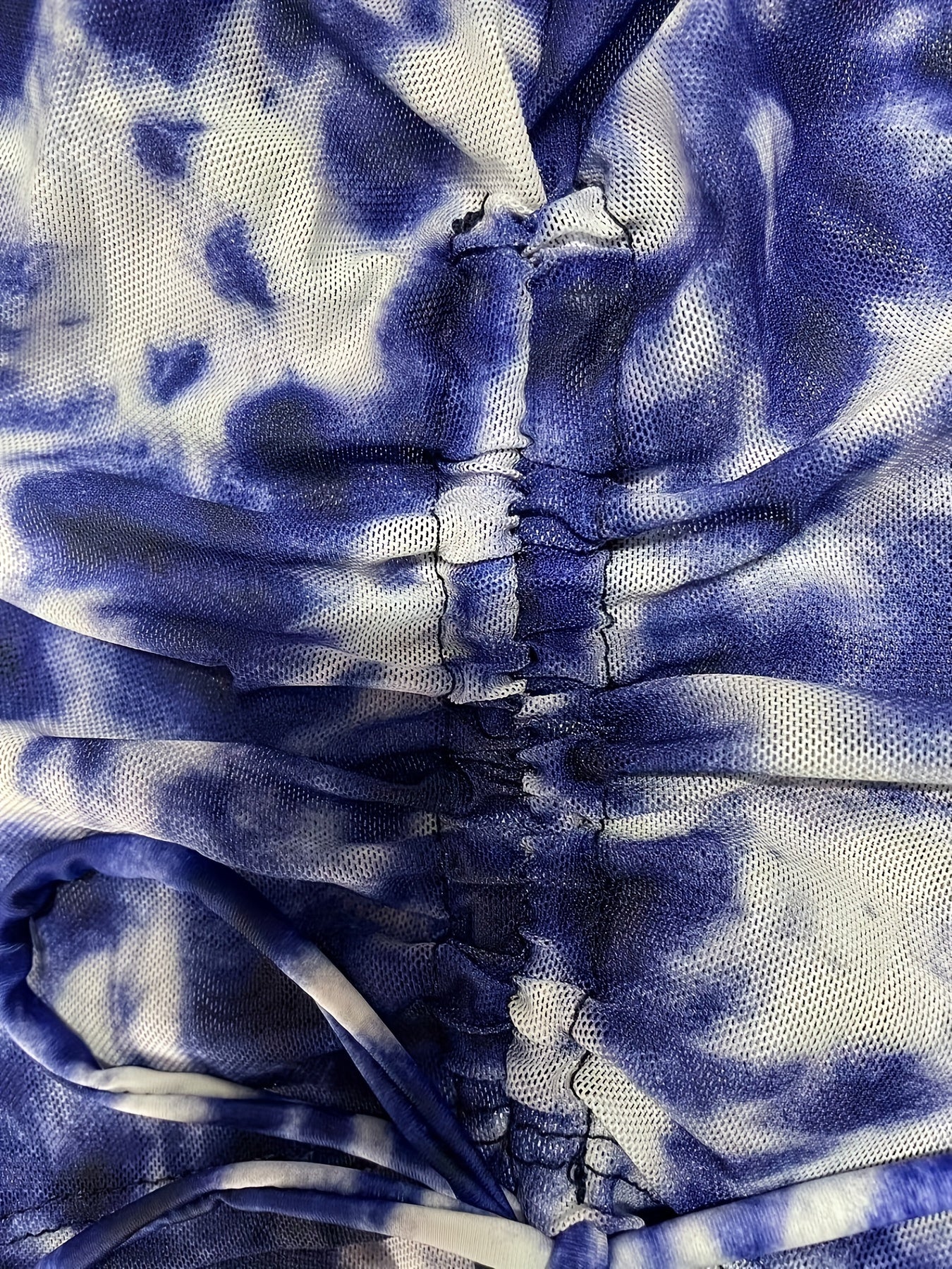 Vibrant Tie Dye 3-Piece Bikini Set with Halter V-Neck & High Cut Bottoms - Includes Long Sleeve Cover-Up Jumpsuit for Beachwear