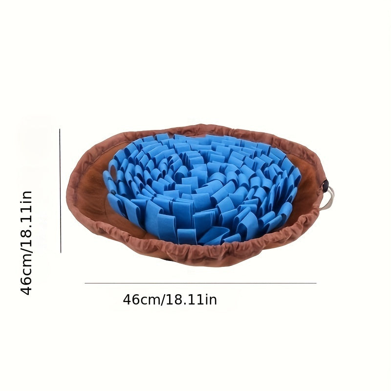Adjustable Dog Snuffle Mat - Interactive Foraging Puzzle Toy for Smell Training, Slow Eating & Stress Relief - Enhances Mental Stimulation & Engages Your Pet During Feeding Time