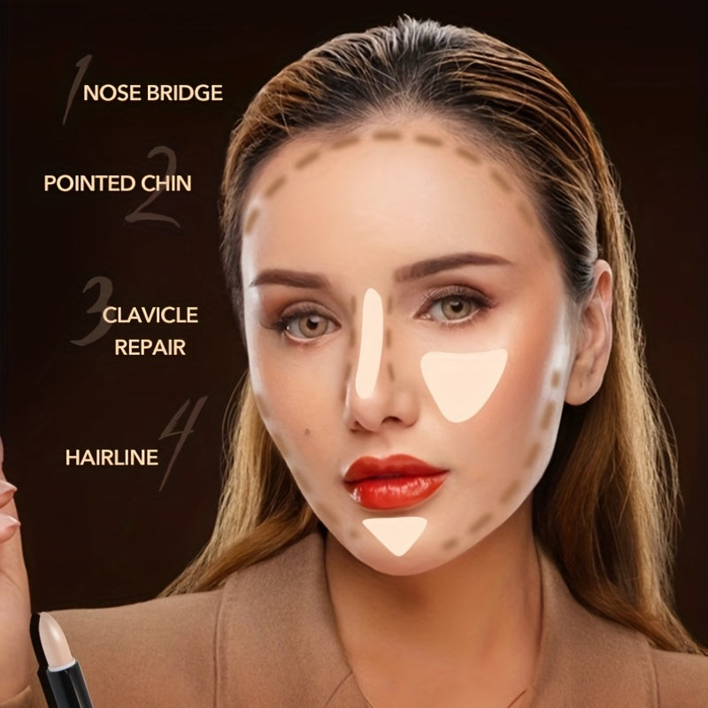 IMAN OF MAGIC Dual-Ended Concealer & Contour Stick - Waterproof, Natural Finish for All Skin Tones | Highlights & Conceals Blemishes, Dark Circles, Shadows Nose & Cheeks | Versatile Makeup Stick with Pink & Brown Shades