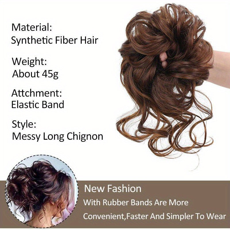 Easy-Attach Curly Bun Scrunchie