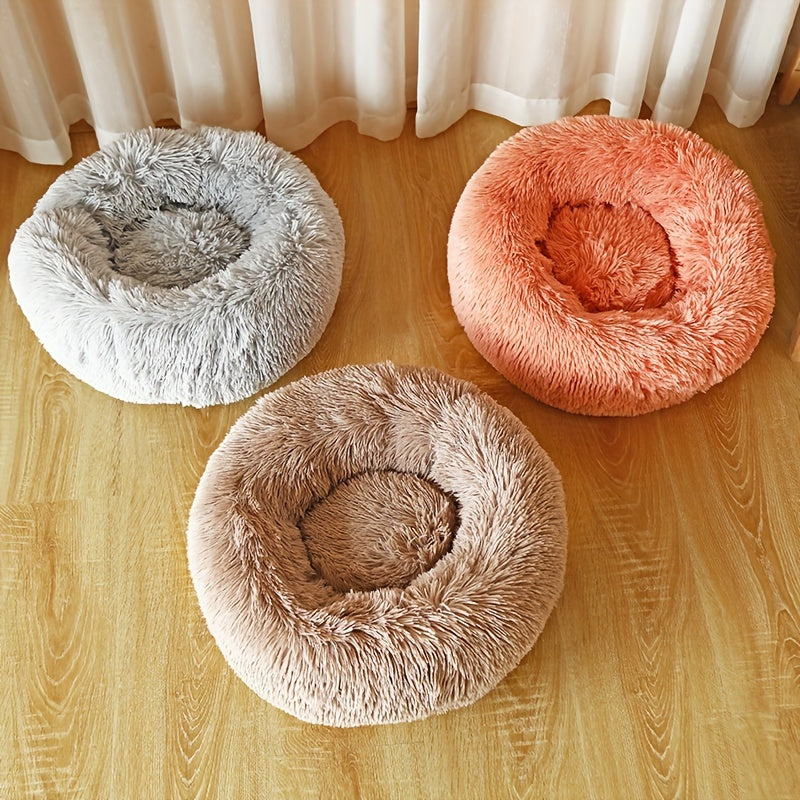 Pet Cat Nest, Solid Color Plush Cat Nest, Cat Mat, Suitable For Dogs And Cats Indoor Use