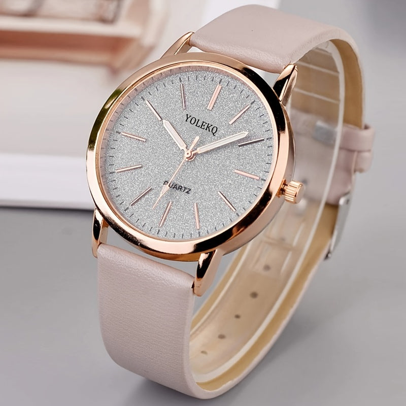 2pcs/Set Quartz Watch Fancy Women Watches Jewelry Sophisticated And Stylish Women Watch