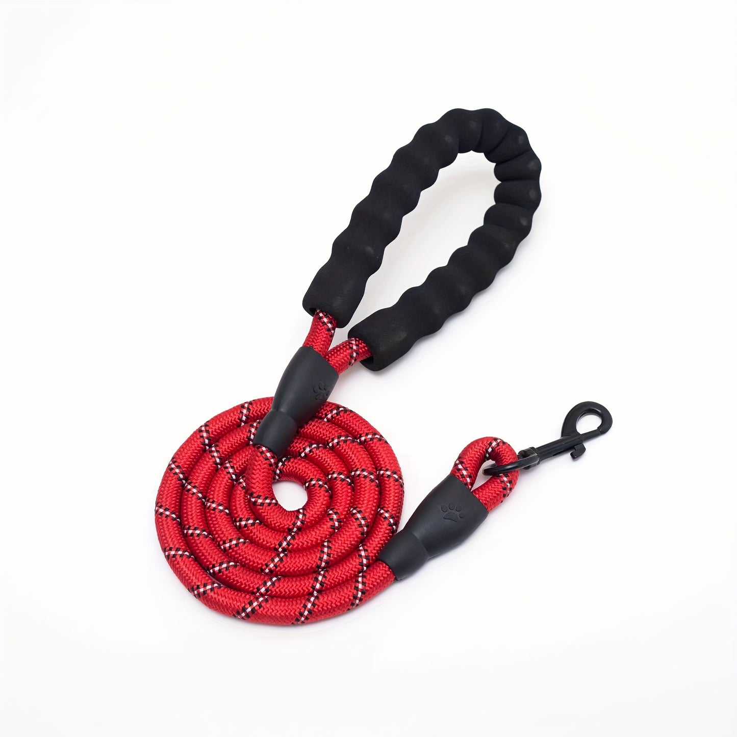 Reflective Dog Leash With Comfortable Padded Handle - Double Heavy Duty Traction Rope For Strong Dogs - Enhance Safety And Control On Walks