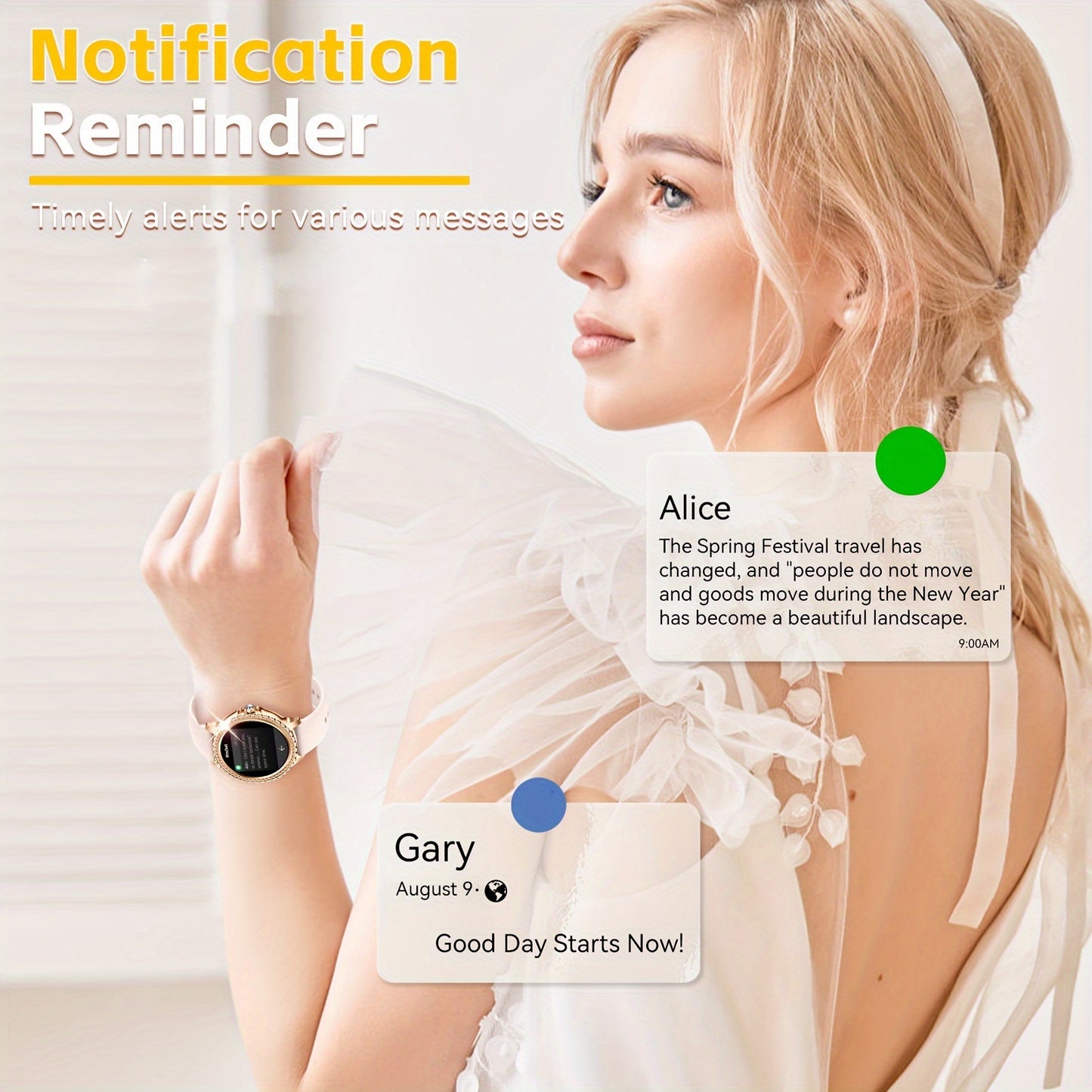 JELLOO Smart Watch for Women