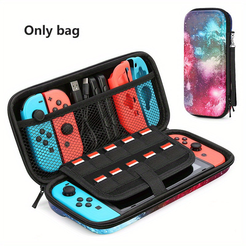 Waterproof Nintendo Switch Carry Case - Durable & Slim-Fit Hard Protection - Secure Storage for Console, Games, Accessories, and Controllers - Perfect for On-the-Go Gamers
