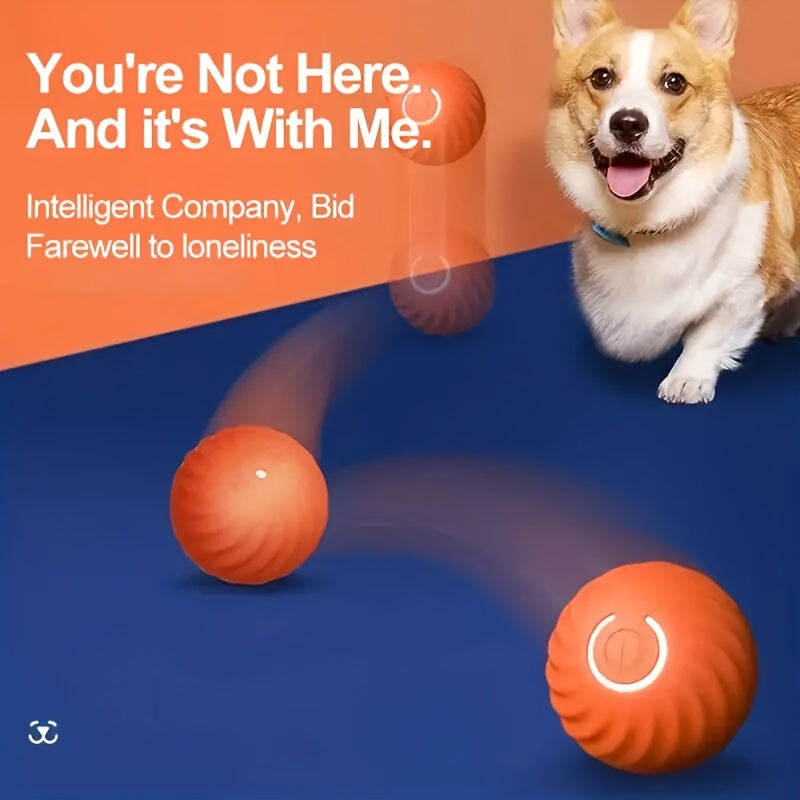 Intelligent Jumping Ball, Electric Charging Cat And Dog Toy, Self-rolling Pet Dog Toy Ball, Electric Intelligent Pet Ball, Pet Grinding Teeth Toy Gravity Jumping Ball Toy For Small Dogs