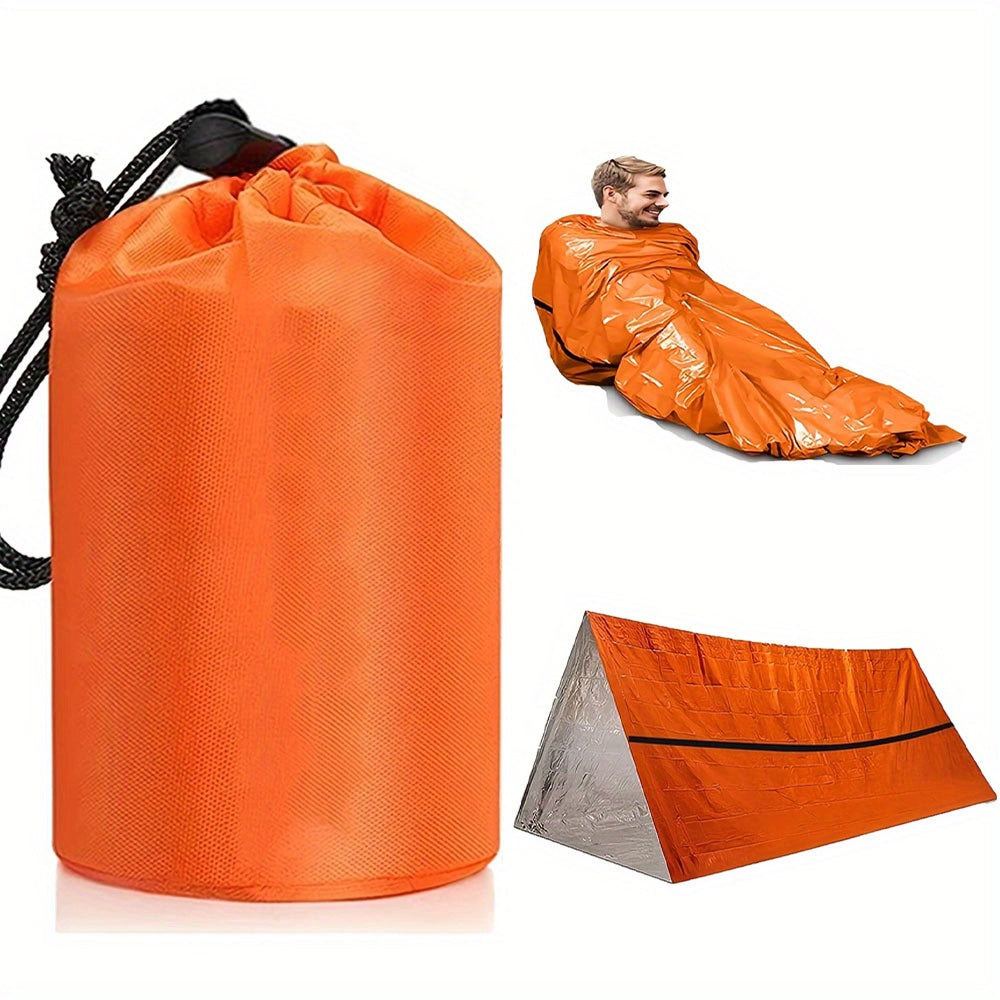 2-Pack Ultra-Lightweight Emergency Sleeping Bags - Insulated Waterproof Bivy Sacks for Camping, Hiking - Durable Portable Survival Blanket Ideal for Outdoor Adventures