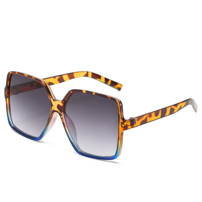 Fashion Women Oversize Sunglasses Gradient Lens Plastic Big Frame For Driving Travel